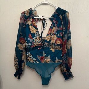 NWT Free People Gorgeous long sleeve Bodysuit Small